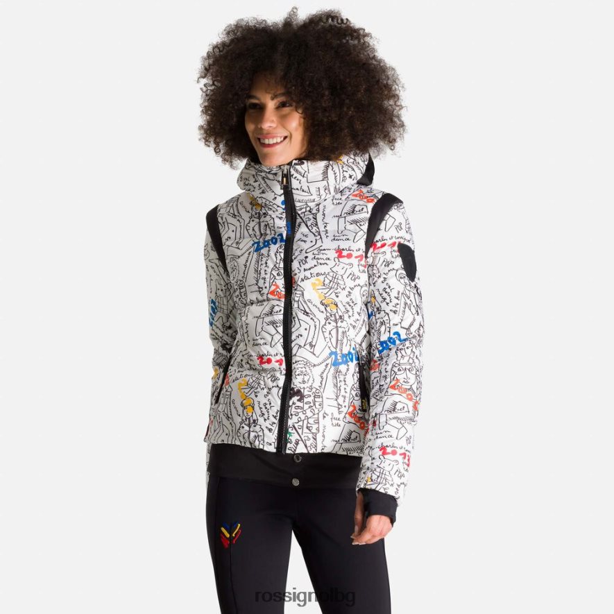 бг Rossignol Жени пухено яке с космически щампи jcc галактика 68DD2T1114 върхове