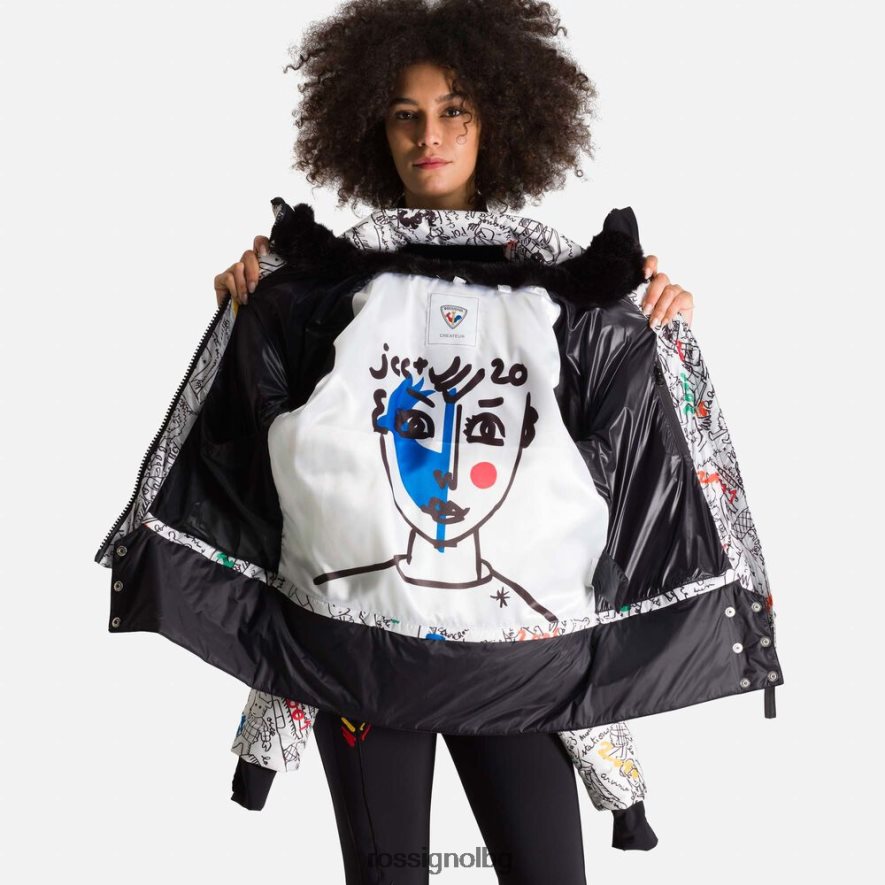 бг Rossignol Жени пухено яке с космически щампи jcc галактика 68DD2T1114 върхове