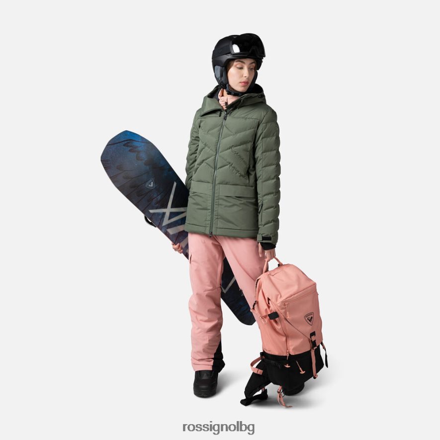 бг Rossignol Жени пухкава ски парка абаносово зелено 68DD2T1037 върхове