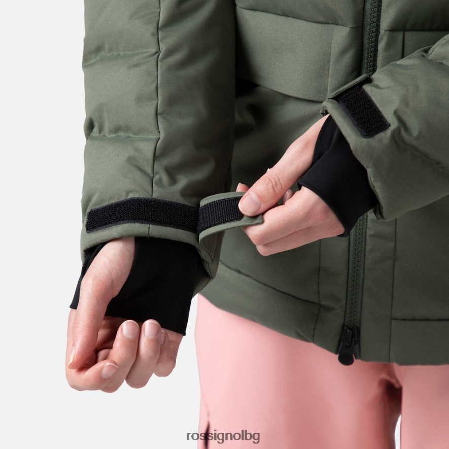 бг Rossignol Жени пухкава ски парка абаносово зелено 68DD2T1037 върхове