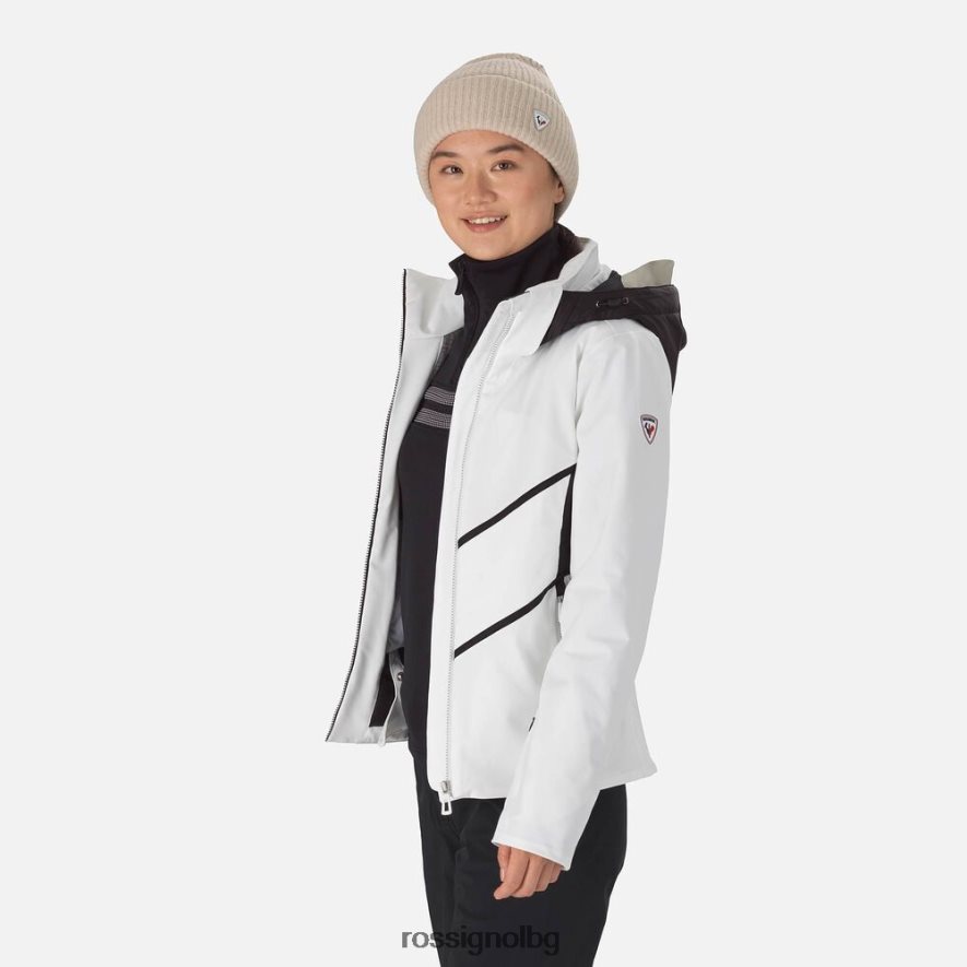 бг Rossignol Жени реагира мериносово ски яке бяло 68DD2T1060 върхове