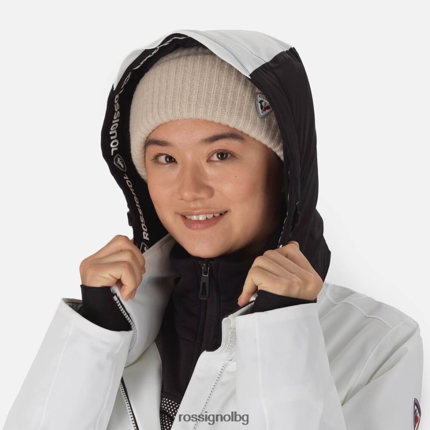 бг Rossignol Жени реагира мериносово ски яке бяло 68DD2T1060 върхове