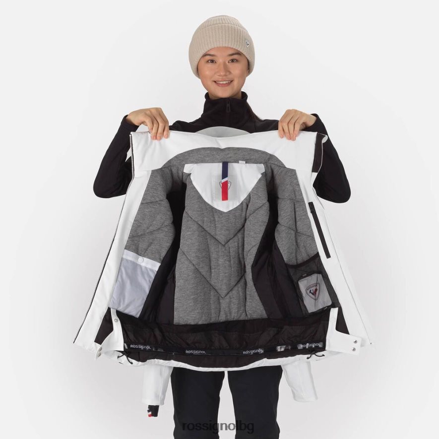 бг Rossignol Жени реагира мериносово ски яке бяло 68DD2T1060 върхове