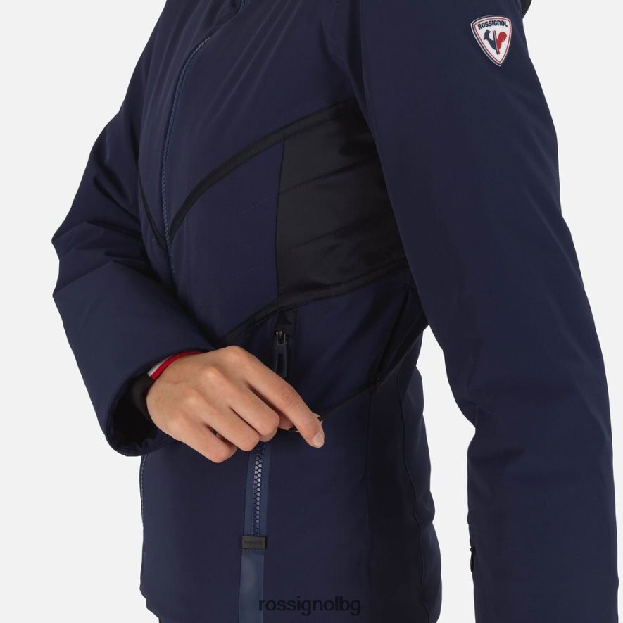 бг Rossignol Жени реагира мериносово ски яке тъмно синьо 68DD2T791 върхове