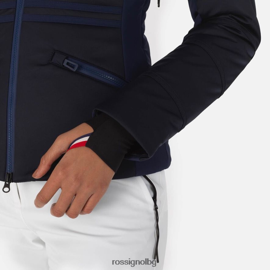 бг Rossignol Жени ски яке roc тъмно синьо 68DD2T1059 върхове