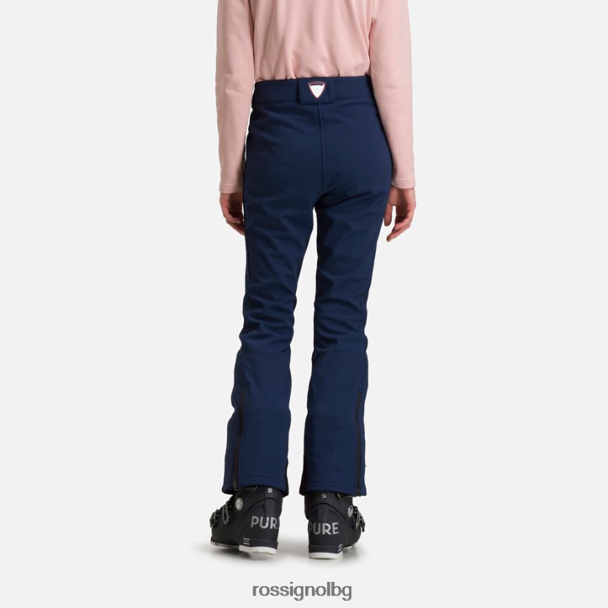 бг Rossignol Жени софтшел плоски ски панталони тъмно синьо 68DD2T1087 дъна