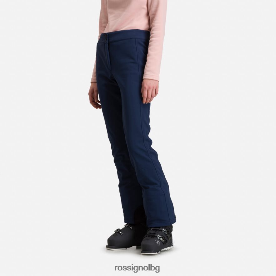 бг Rossignol Жени софтшел плоски ски панталони тъмно синьо 68DD2T1087 дъна