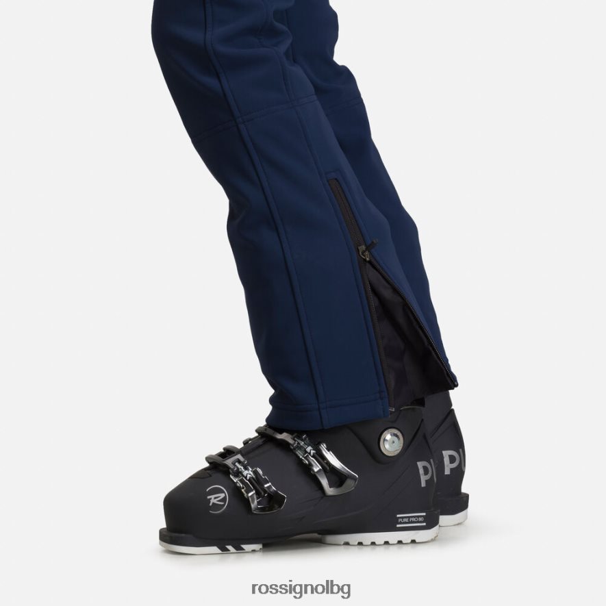 бг Rossignol Жени софтшел плоски ски панталони тъмно синьо 68DD2T1087 дъна