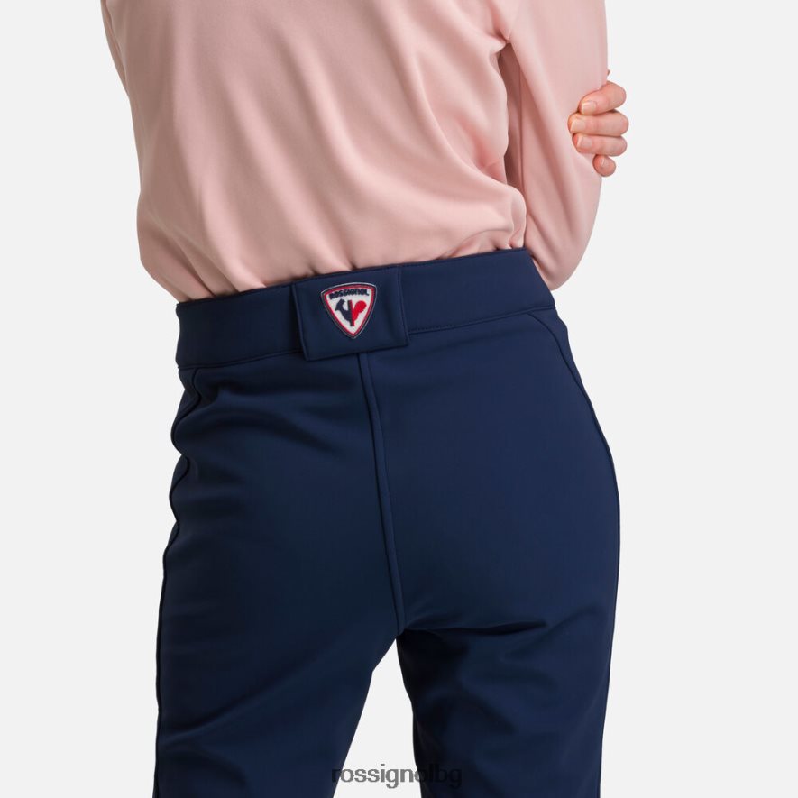 бг Rossignol Жени софтшел плоски ски панталони тъмно синьо 68DD2T1087 дъна