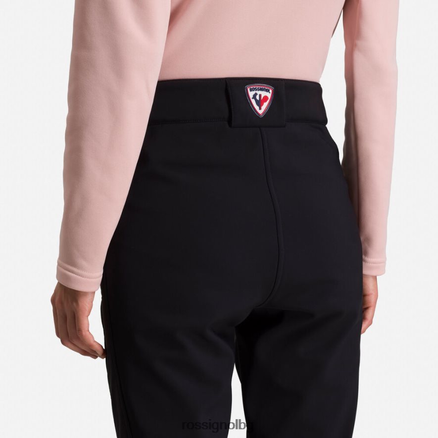 бг Rossignol Жени софтшел плоски ски панталони черен 68DD2T1101 дъна