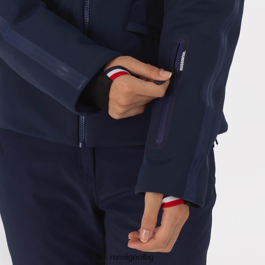 бг Rossignol Жени софтшел плоско ски яке тъмно синьо 68DD2T780 върхове