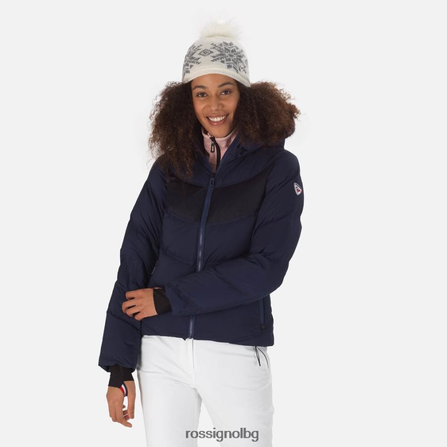 бг Rossignol Жени фирмено пухено ски яке тъмно синьо 68DD2T1064 върхове