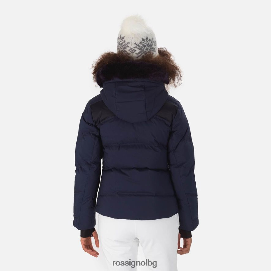 бг Rossignol Жени фирмено пухено ски яке тъмно синьо 68DD2T1064 върхове