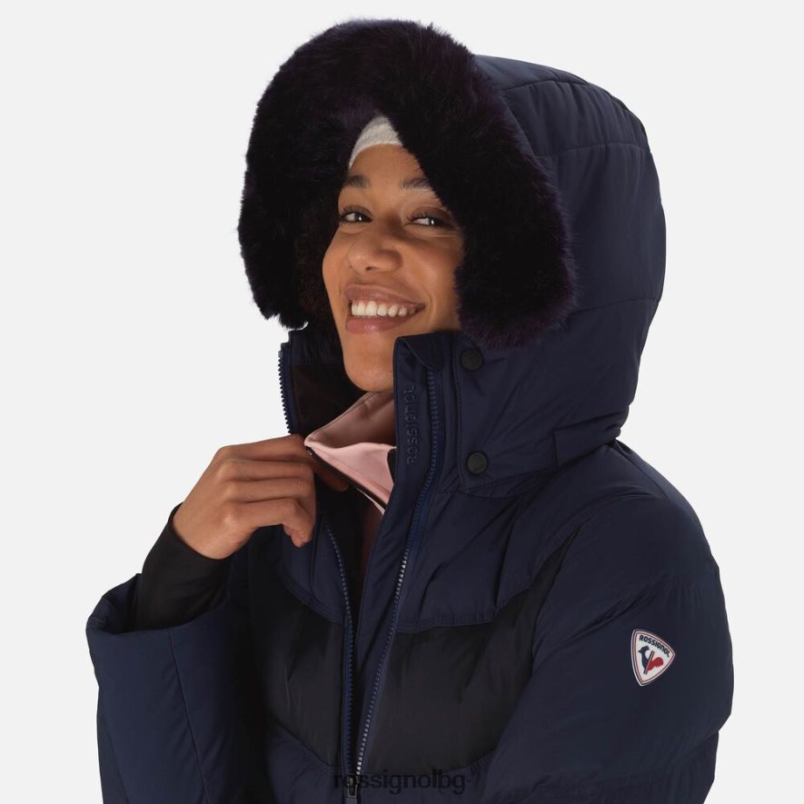 бг Rossignol Жени фирмено пухено ски яке тъмно синьо 68DD2T1064 върхове