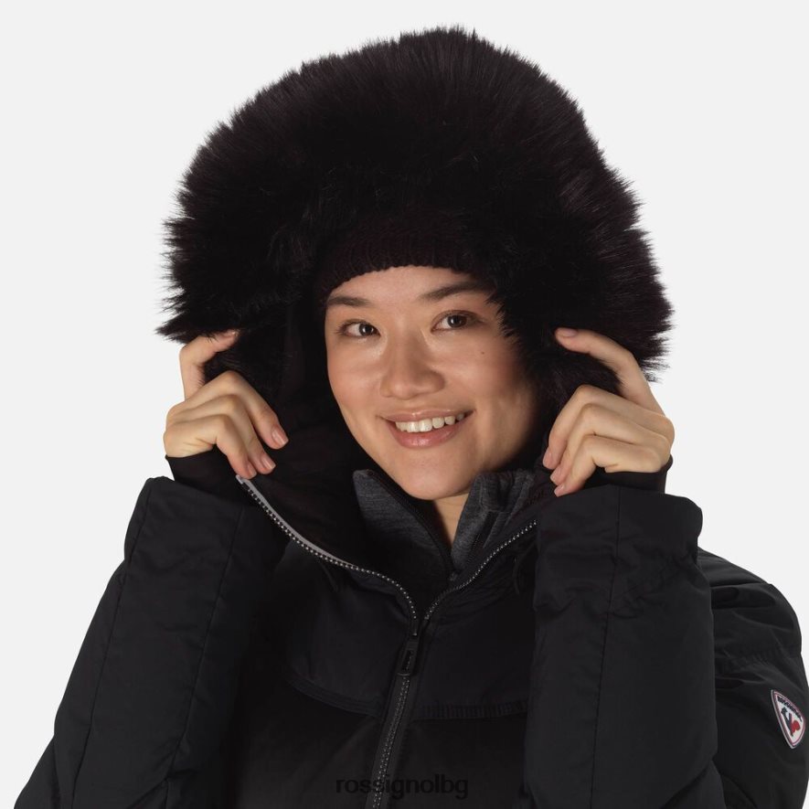 бг Rossignol Жени фирмено пухено ски яке черен 68DD2T1094 върхове