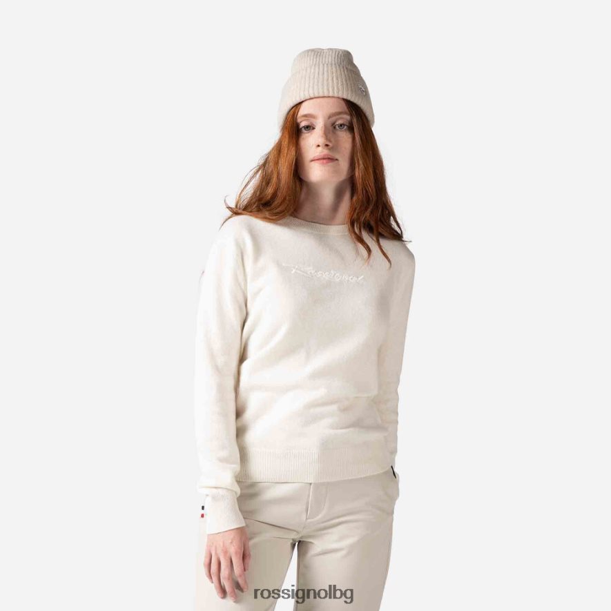 бг Rossignol Жени характерен плетен пуловер бяло 68DD2T922 върхове