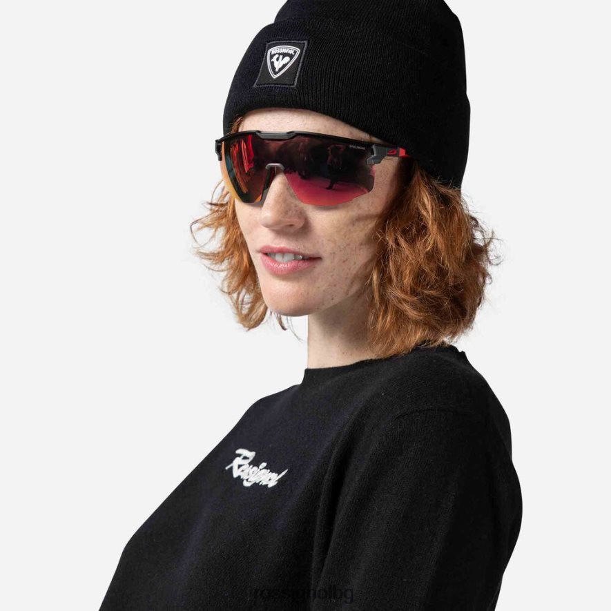 бг Rossignol Жени характерен плетен пуловер черен 68DD2T902 върхове