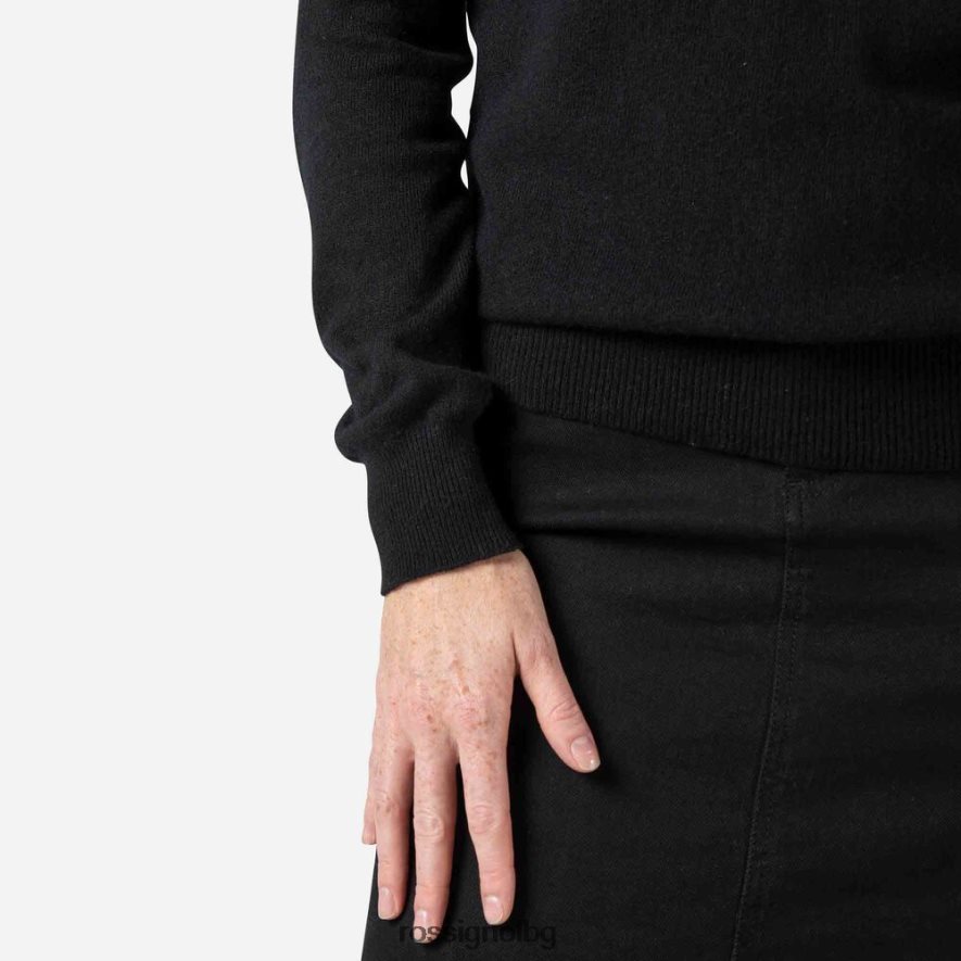 бг Rossignol Жени характерен плетен пуловер черен 68DD2T902 върхове