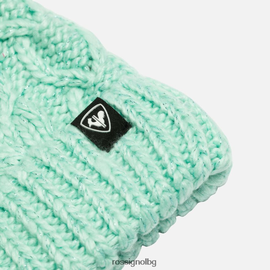 бг Rossignol момичета костелива шапка с косъм аква 68DD2T1149 аксесоари