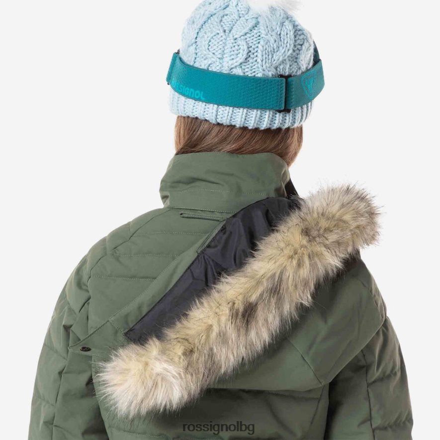 бг Rossignol момичета полипухено ски яке абаносово зелено 68DD2T1184 върхове