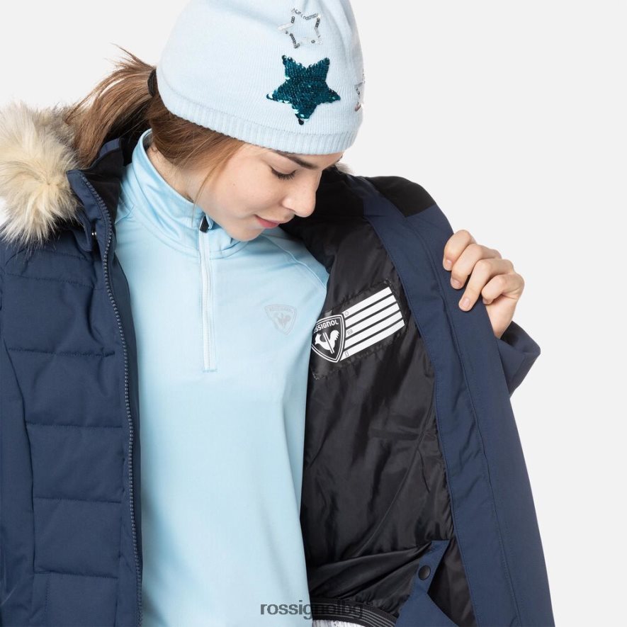 бг Rossignol момичета полипухено ски яке тъмно синьо 68DD2T1175 върхове