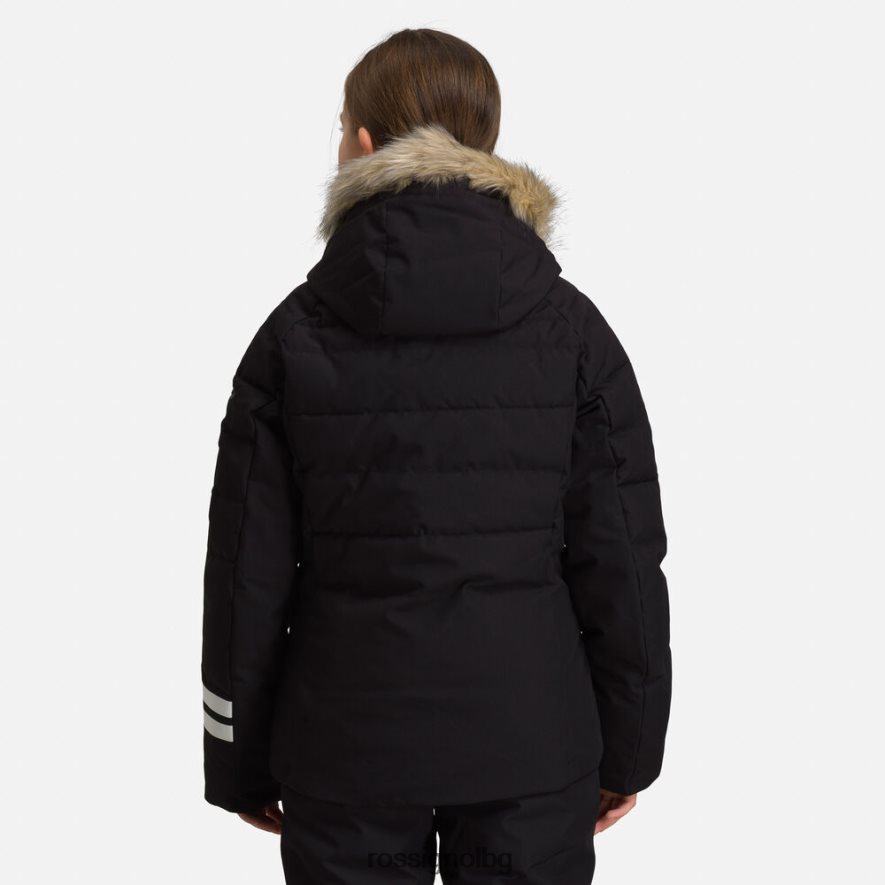 бг Rossignol момичета полипухено ски яке черен 68DD2T1213 върхове