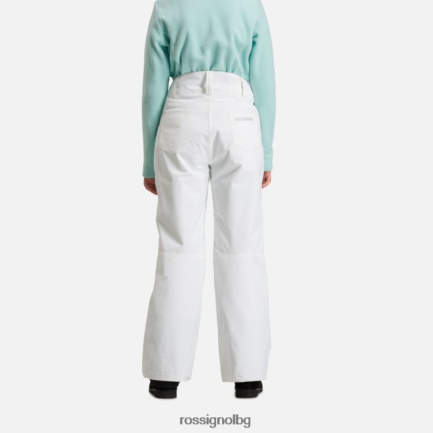 бг Rossignol момичета ски панталони бяло 68DD2T1161 дъна