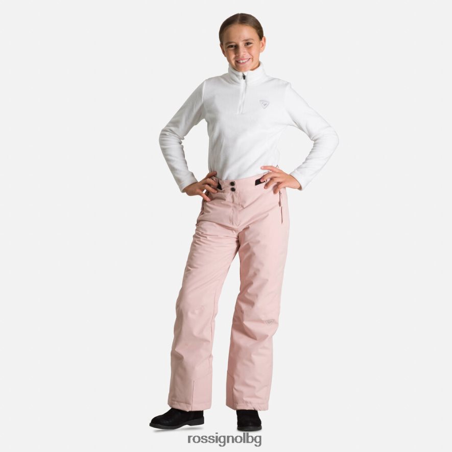 бг Rossignol момичета ски панталони прахообразно розово 68DD2T1197 дъна