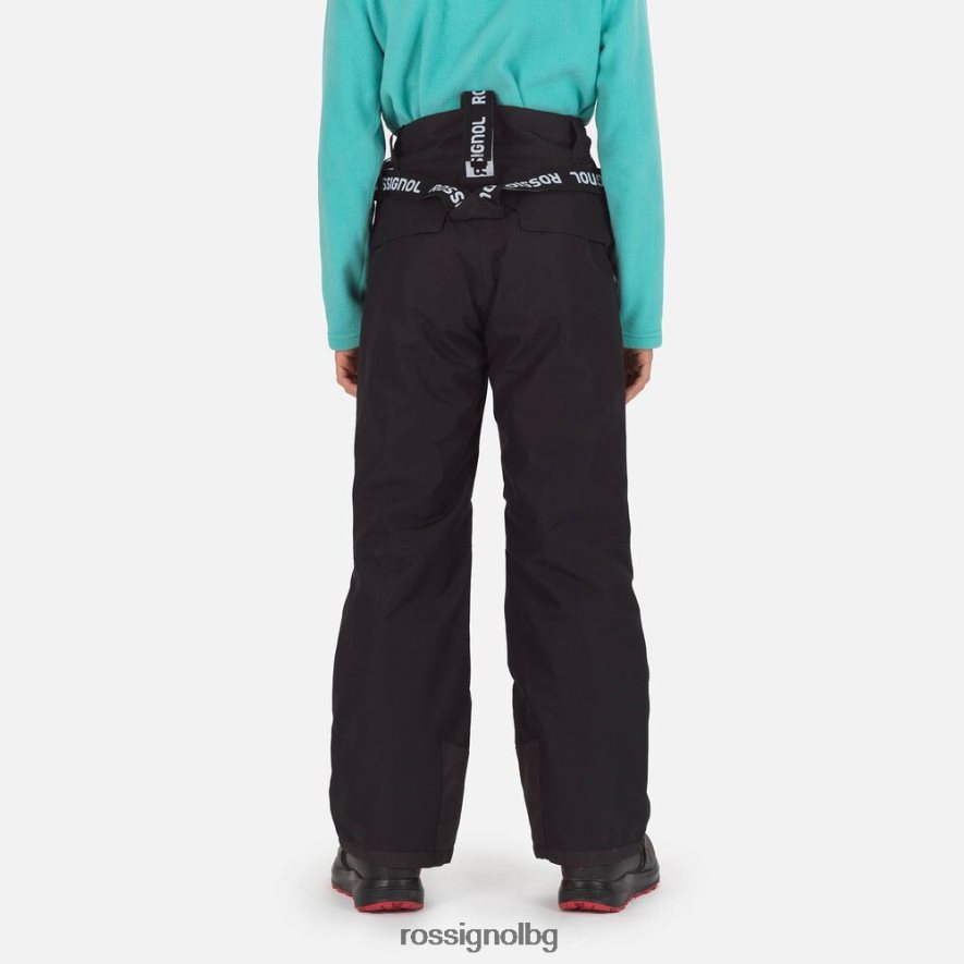 бг Rossignol момчета ски панталони hiver черен 68DD2T1143 дъна