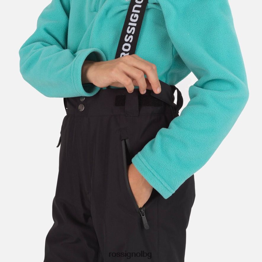 бг Rossignol момчета ски панталони hiver черен 68DD2T1143 дъна