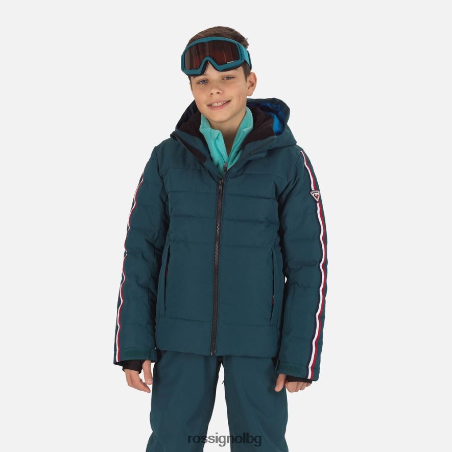 бг Rossignol момчета ски яке hiver polydown deepteal 68DD2T1167 върхове