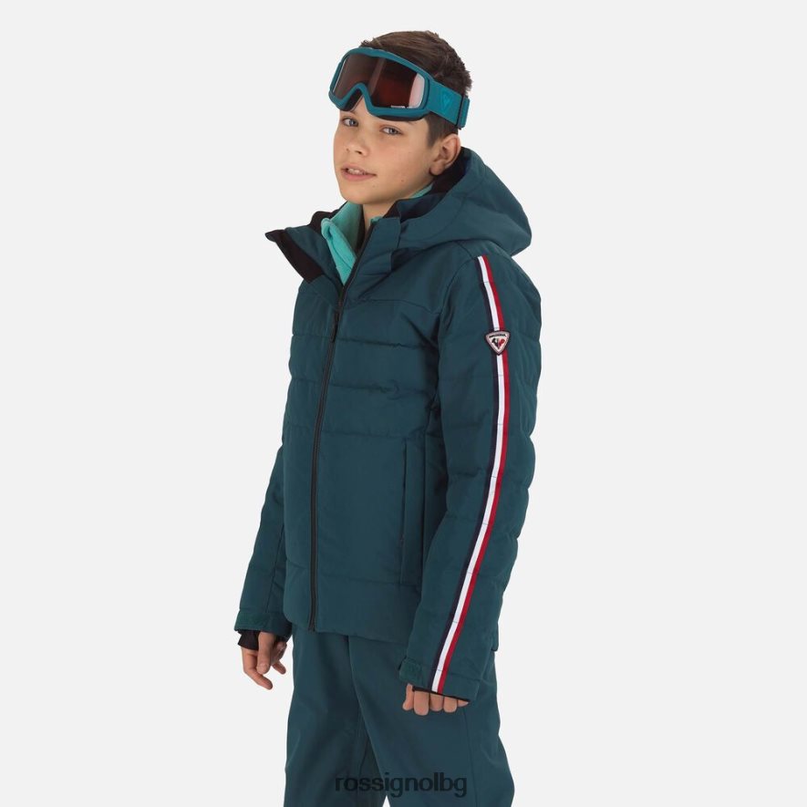 бг Rossignol момчета ски яке hiver polydown deepteal 68DD2T1167 върхове