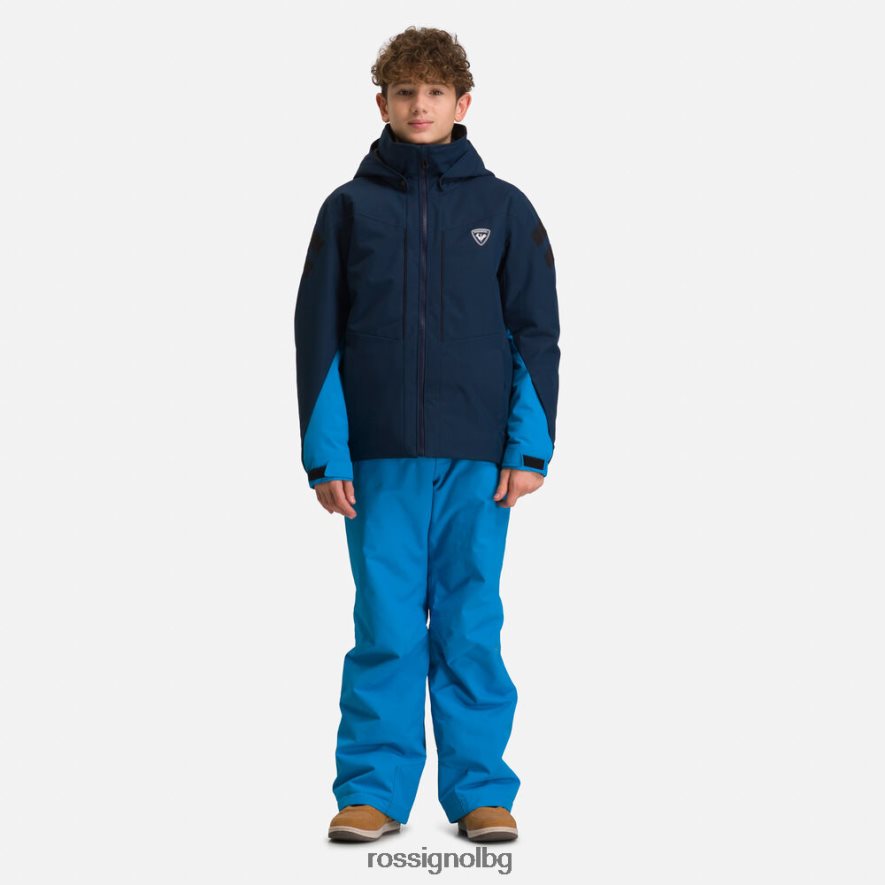 бг Rossignol момчета скиорско яке тъмно синьо 68DD2T1239 върхове