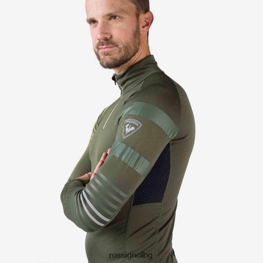 бг Rossignol мъже Poursuite горна част с половин цип ацинус лист 68DD2T366 върхове