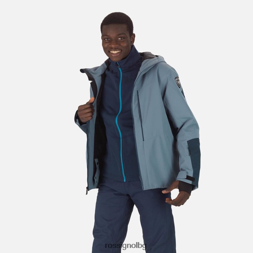 бг Rossignol мъже fonction ски яке синьо сиво 68DD2T118 върхове