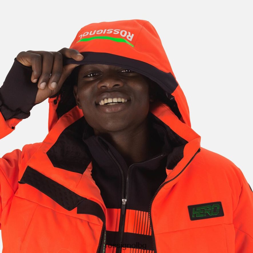 бг Rossignol мъже hero depart ски яке неоново червено 68DD2T605 върхове