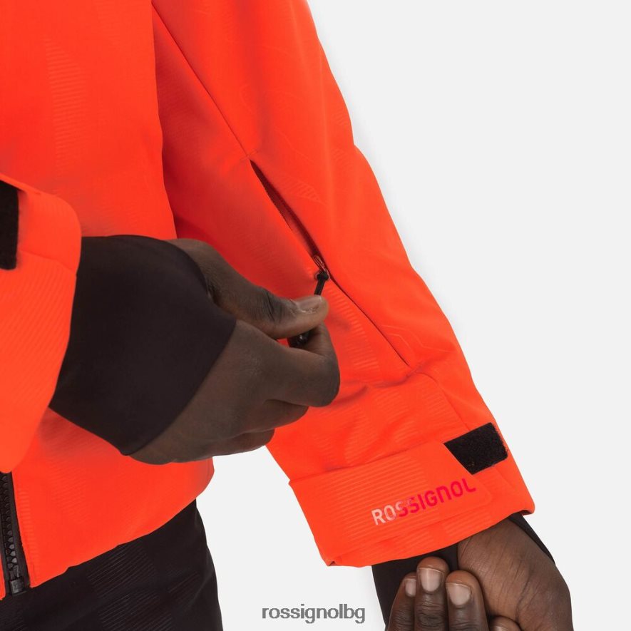 бг Rossignol мъже hero depart ски яке неоново червено 68DD2T605 върхове