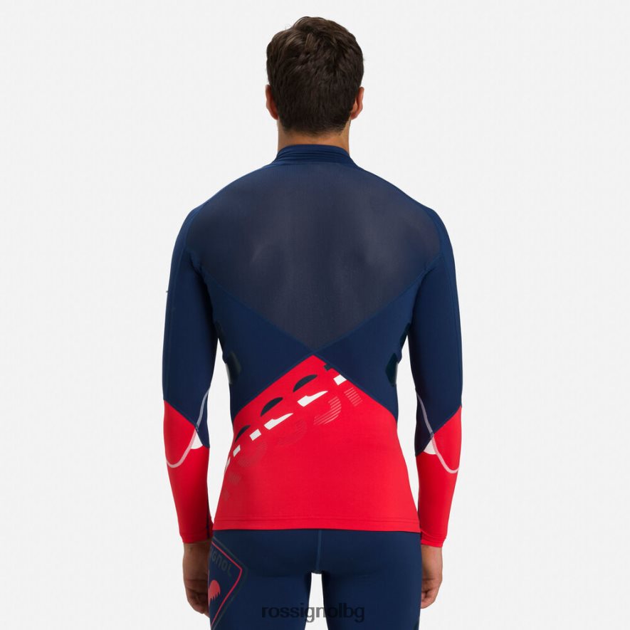 бг Rossignol мъже infini компресионно състезателно горнище тъмно синьо 68DD2T427 върхове