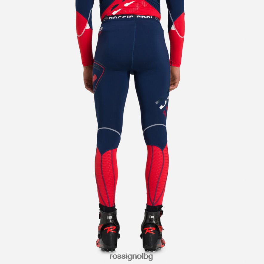 бг Rossignol мъже infini състезателни чорапогащи с компресия тъмно синьо 68DD2T622 дъна