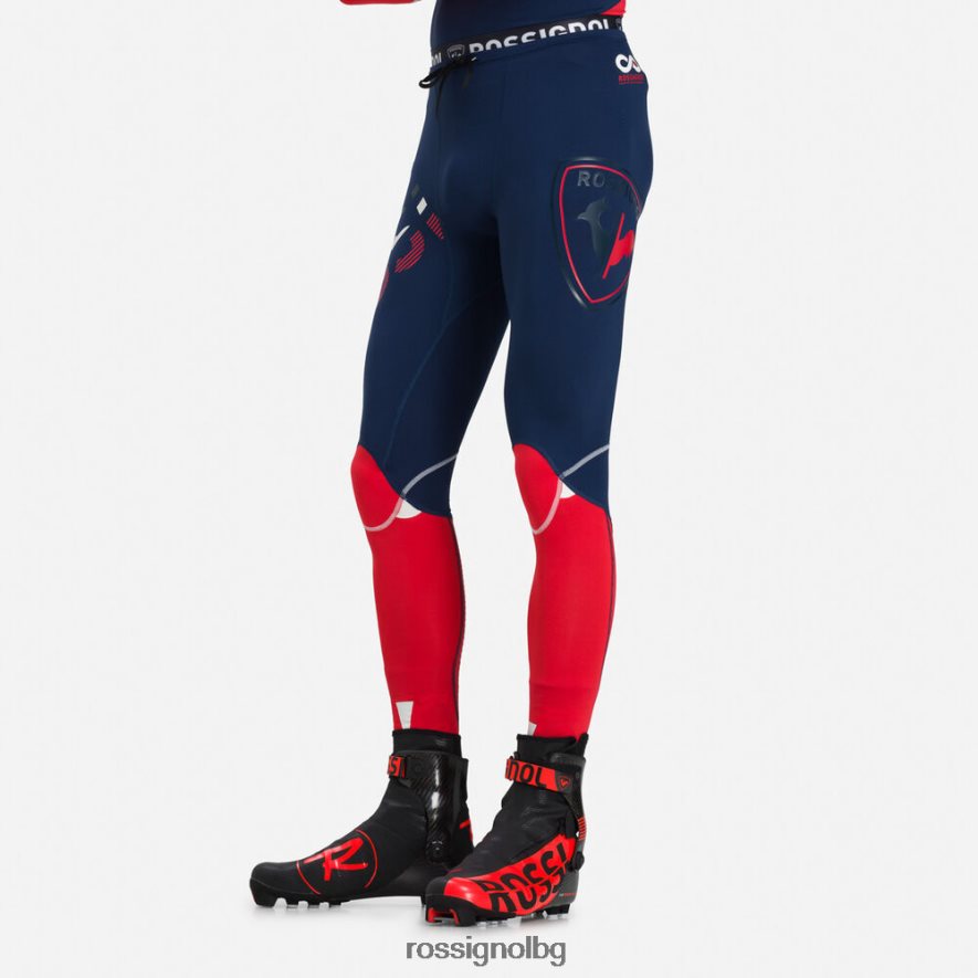 бг Rossignol мъже infini състезателни чорапогащи с компресия тъмно синьо 68DD2T622 дъна