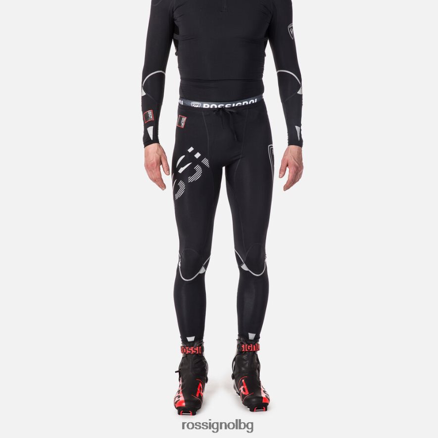 бг Rossignol мъже infini състезателни чорапогащи с компресия черен 68DD2T242 дъна