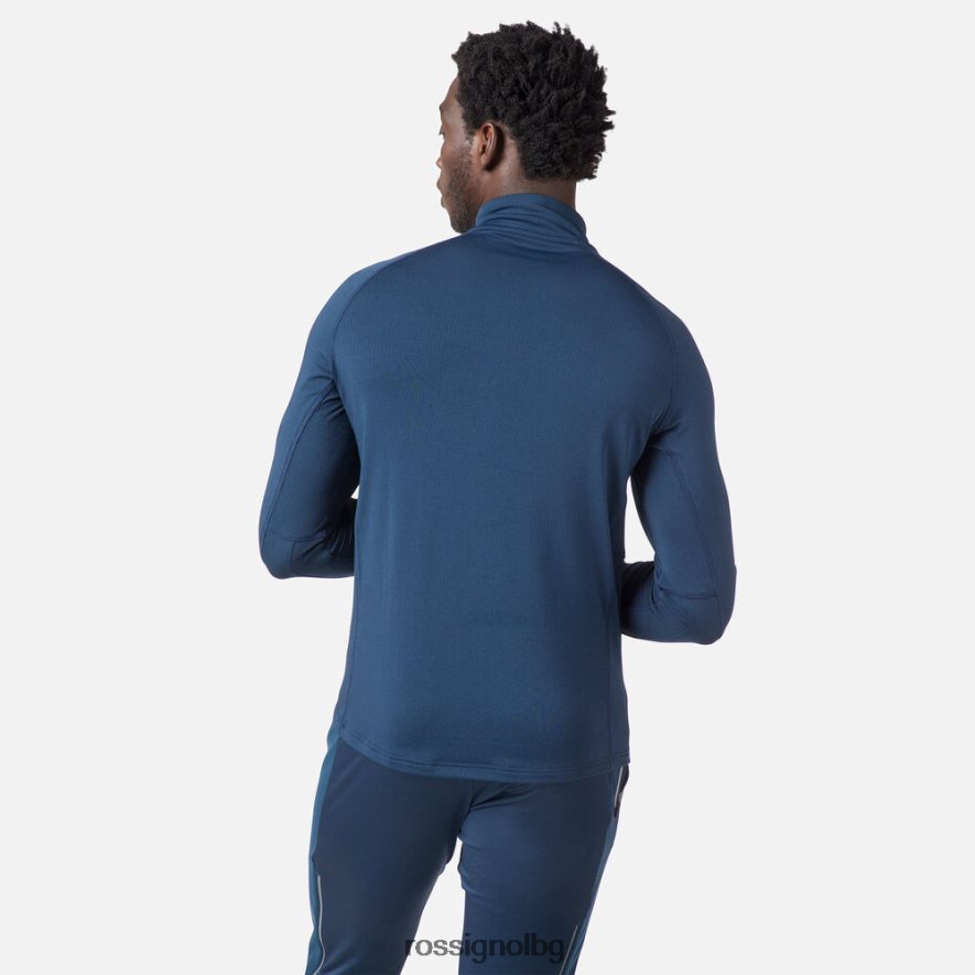 бг Rossignol мъже skpr междинен слой с половин цип тъмно синьо 68DD2T585 върхове