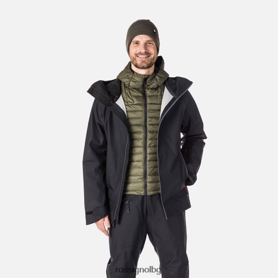 бг Rossignol мъже skpr трислойно яке черен 68DD2T529 върхове