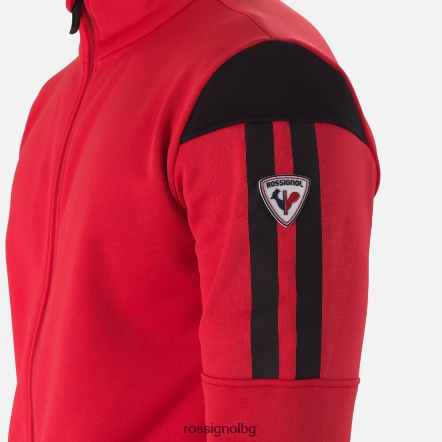 бг Rossignol мъже въздушен среден слой с пълен цип спортсред 68DD2T538 върхове