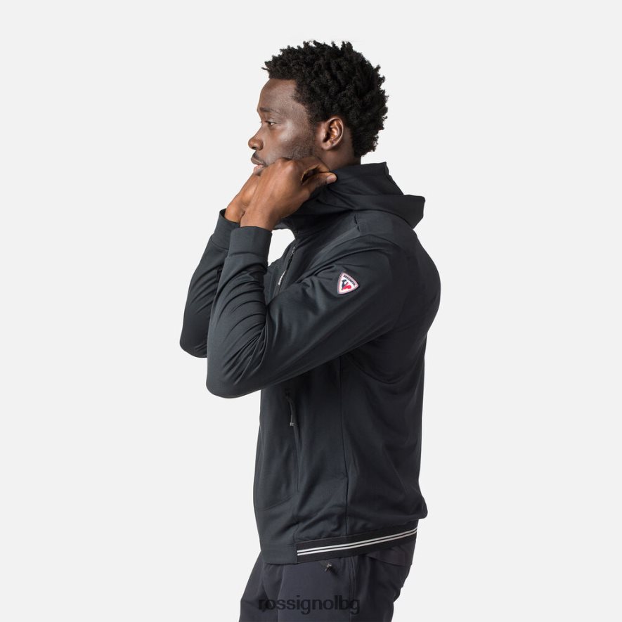 бг Rossignol мъже еко суичър с цял цип черен 68DD2T483 върхове