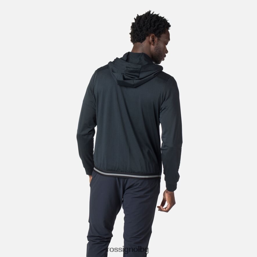 бг Rossignol мъже еко суичър с цял цип черен 68DD2T483 върхове