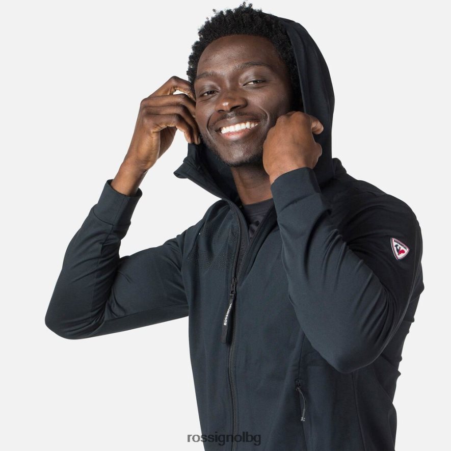 бг Rossignol мъже еко суичър с цял цип черен 68DD2T483 върхове