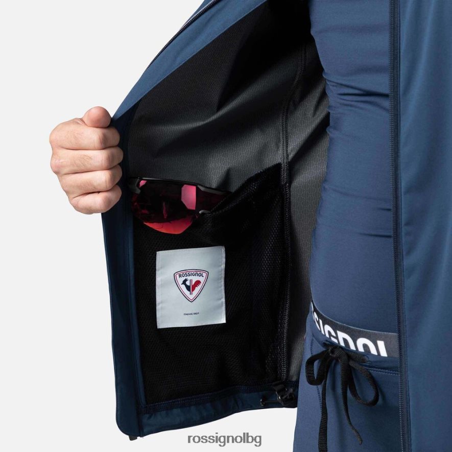 бг Rossignol мъже излято яке тъмно синьо 68DD2T553 върхове