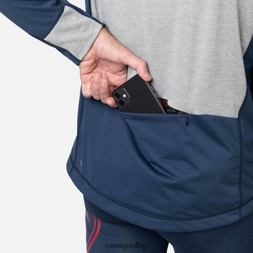 бг Rossignol мъже излято яке тъмно синьо 68DD2T553 върхове