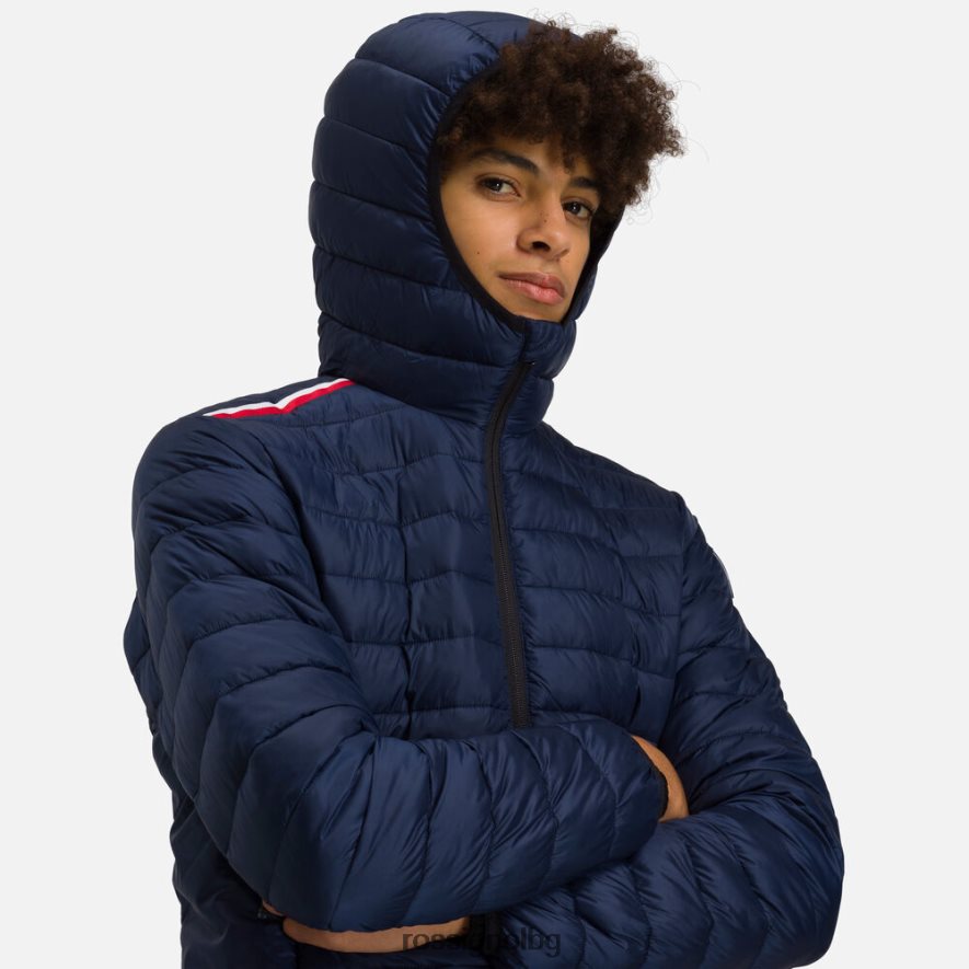 бг Rossignol мъже изолирано яке с качулка 180гр тъмно синьо 68DD2T141 върхове